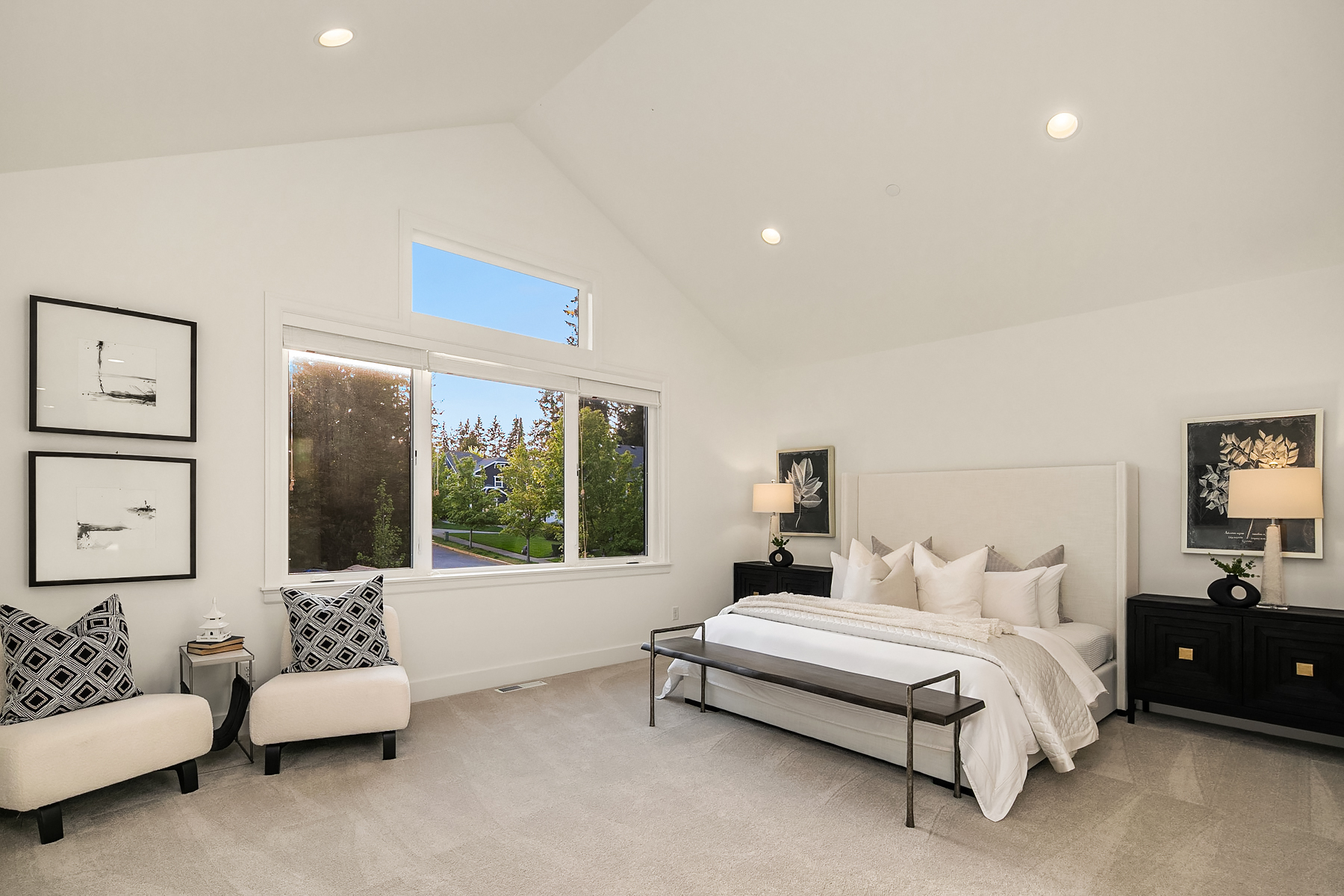 Decorus Reserve Luxury Model Home Staging Primary Suite